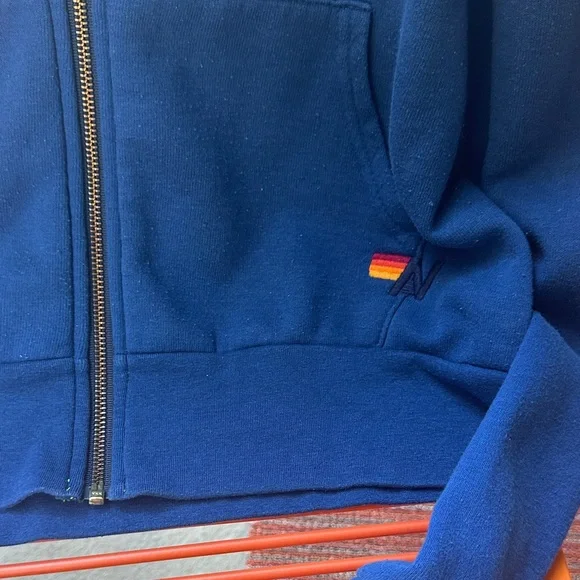 Aviator Nation Blue Hoodie Sweatshirt size Small - Picture 7 of 8